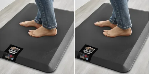 Miniatura 18 de GORILLA GRIP Alfombrillas de cocina cómodas y acolchadas para el piso, superficie superior suave impermeable y resistente a las manchas, tapete