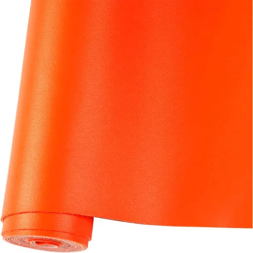 Miniatura 25 de Rollo de hojas de cuero sintético liso de color sólido 12"X53" (30cmX135cm), muy adecuadas para hacer manualidades, aretes de cuero, lazos, costura
