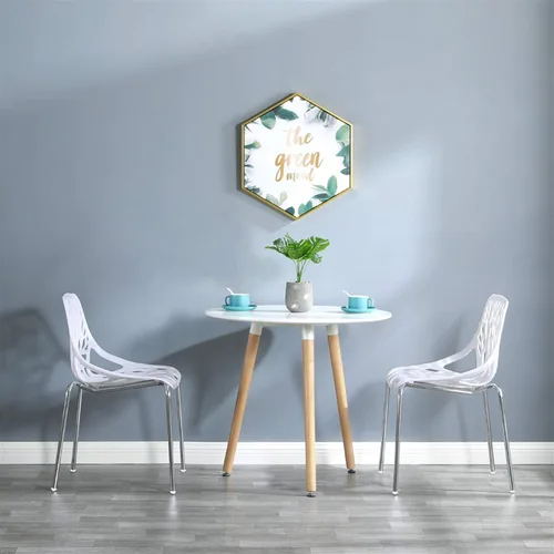 Miniatura 4 de gt2-zj 4pcs Bird's Nest Style Silla de salón Color blanco