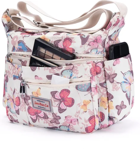 Miniatura 3 de Bolso de hombro para mujer, con múltiples bolsillos, bolso cruzado con asa superior