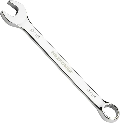 Miniatura 16 de MAXPOWER Llave combinada de 1 pulgada, llaves de grado industrial con extremo de caja de 12 puntos, acero al cromo vanadio duradero con diseño