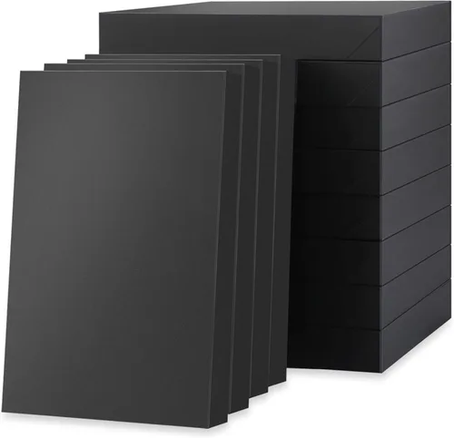 Miniatura 10 de JINMING 6 cajas de regalo extragrandes con tapas de 17 x 11 x 2.5 pulgadas para ropa, cajas de regalo negras, cajas de ropa para el día de la madre