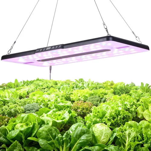 Luces de cultivo de 22 x 10 pulgadas para plantas y verduras de interior, lámpara LED de espectro completo para invernadero de jardín interior,