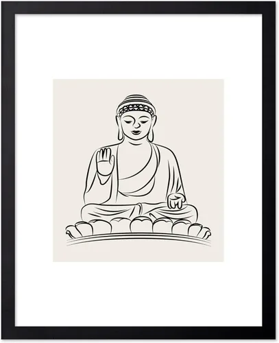 Miniatura 39 de Poster Master Póster de peonías – Estampado de flores retro – Ilustración floral – Ilustración en blanco y negro – Diseño de línea y abstracto