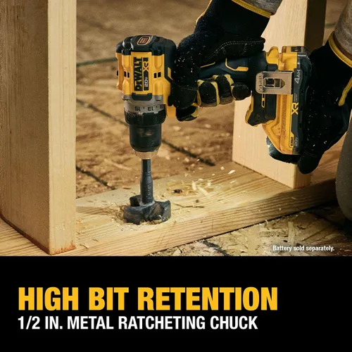 Miniatura 9 de DEWALT Taladro/destornillador inalámbrico de 1/2 pulgada sin escobillas MAX XR de 20 V (solo herramienta) (DCD801B)
