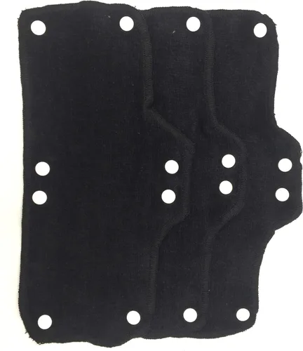 Banda para el sudor negra para casco duro de terciopelo lavable de algodón de rizo, forro para casco duro NAEE a presión (3)