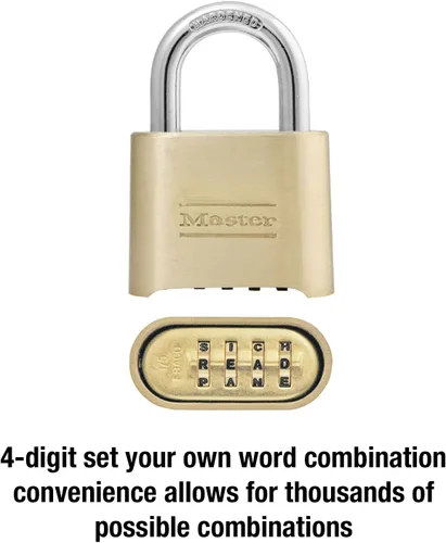 Miniatura 16 de Master Lock Candado con combinación propia, se puede resetear., 175D