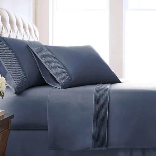 Miniatura 15 de Southshore Fine Linens®, juego de ropa de cama con bolsillo profundo, Microfibra, Negro, gemelo