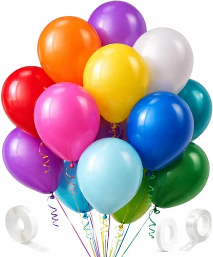 Miniatura 9 de Kit de guirnalda de globos azules y blancos plateados, 60 globos de látex de confeti azul cromado, blanco y plateado de 12 pulgadas para baby