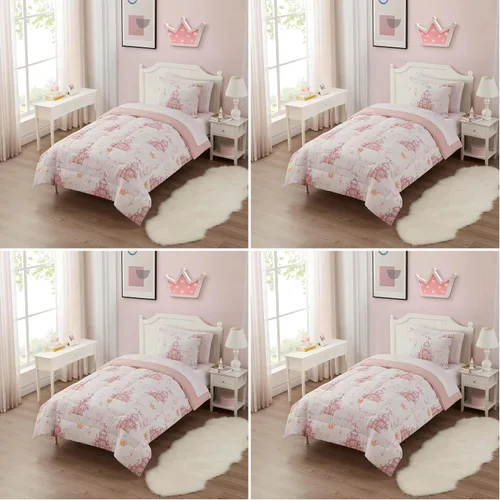 Miniatura 25 de Juego de ropa de cama para niños en una bolsa para niños y niñas, juego de sábanas impresas y edredón, individual, Waterbury Marble Mármol Waterbury