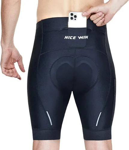 Miniatura 12 de NICEWIN - Pantalones cortos de ciclismo para hombre, con acolchado 3D y secado rápido