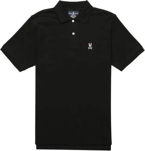 Miniatura 3 de Psycho Bunny Polo piqué de manga corta de ajuste clásico para hombre Negro
