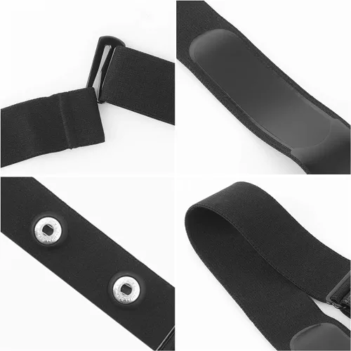 Miniatura 5 de Correa de repuesto para monitor de frecuencia cardíaca, correa de repuesto para el pecho compatible con Wahoo Tickr Polar H7 Garmin HRM Coospo, IP67