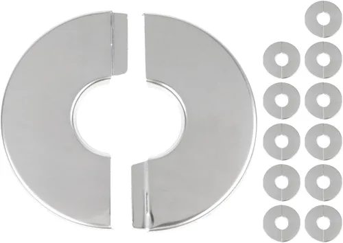 Miniatura 14 de Brida dividida de pared, placa de escudo redonda de acero inoxidable para tubo de 2"/51mm de diámetro, paquete de 4