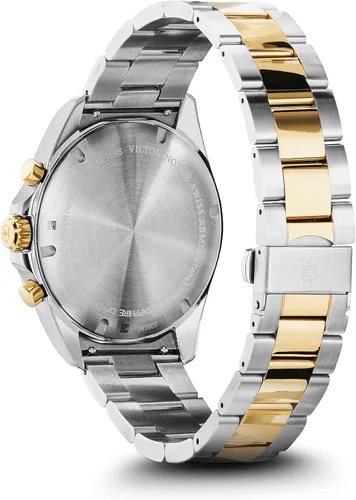 Miniatura 3 de Victorinox Fieldforce Classic Chrono Watch con esfera gris oscuro y pulsera de acero inoxidable en dos tonos, gris