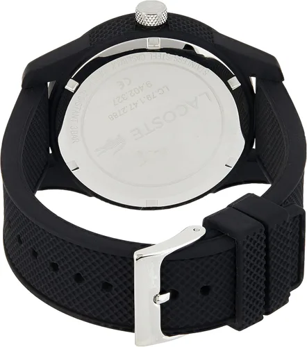Miniatura 2 de Lacoste 2010766Lacoste 1212 reloj de pulsera color negro con banda texturizada para hombres
