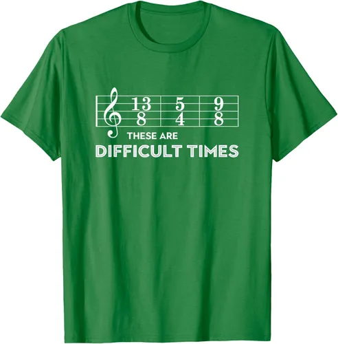Miniatura 58 de Musician - Camiseta con texto en inglés "These are Difficult Times", talla S