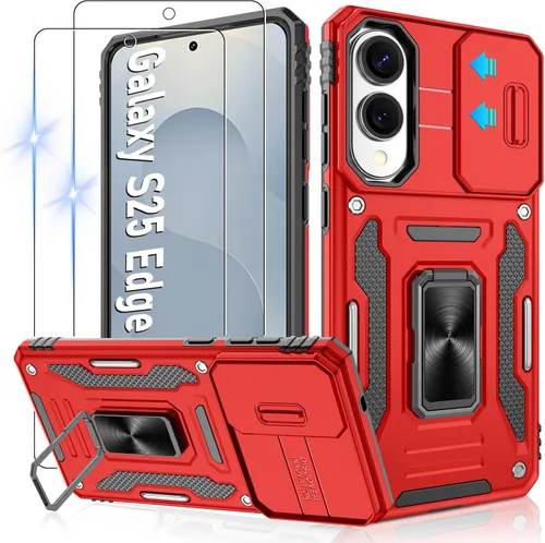 Miniatura 195 de Gritup para Samsung Galaxy S22 Funda con protectores de pantalla HD de 2 paquetes y cubierta deslizante para la cámara, protección contra caídas