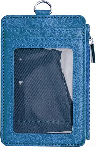 Miniatura 9 de CATCH ON Cartera pequeña para mujeres y hombres, delgada y minimalista de piel sintética, bolsillo frontal, tarjetero con bolsillo con cremallera