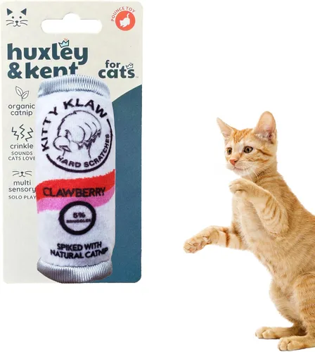 Miniatura 14 de Huxley & Kent Juguete de peluche para gatos, Toto's Pawdka, relleno de hierba gatera fuerte, juguete interactivo de felpa para gatitos y gatos