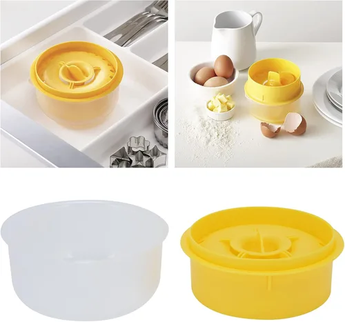 Miniatura 3 de Separador de huevos, fácil de, separa hasta 6 yemas, no, reutilizable para panadería casera (amarillo)