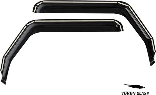 Miniatura 7 de Voron Glass protectores de lluvia extra duraderos en canal para Jeep Wrangler JL 2018-2026/Jeep Gladiator 2020-2026, deflectores de ventana, viseras