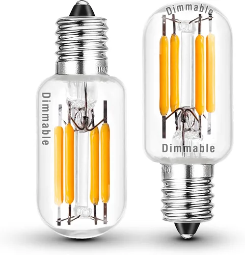 Miniatura 10 de Bombillas LED para lámpara de sal del Himalaya, E26 2200 K rosa ámbar cálido, luz nocturna de iluminación de estado de ánimo, bombillas E26 G45