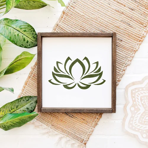 Miniatura 7 de Plantilla de naturaleza de flor de loto - egipcio, budismo, manualidades