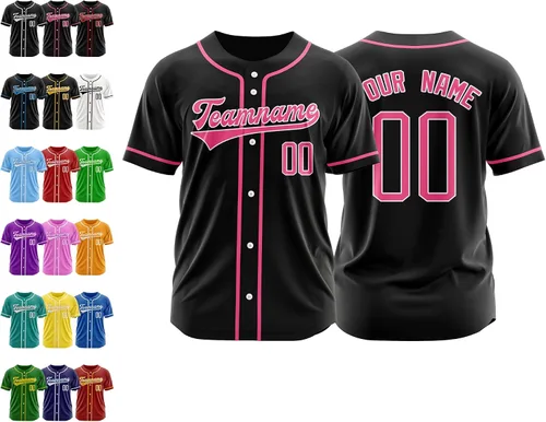Miniatura 45 de Camiseta de béisbol personalizada, nombre de béisbol personalizado, logotipo de número, camiseta de béisbol personalizada para hombres, mujeres