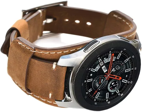 Miniatura 9 de Compatible con Samsung Galaxy Watch 1.811 in/Watch 3 1.772 in/Gear S3 Frontier/Classic/Pebble Time/Garmin Vivoactive 4/Fossil Q/HUAWEI Watch 3 Café