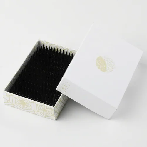 Miniatura 5 de Wazakura Soporte de flores japonés negro Ikebana Kenzan rectangular cuadrado, hecho en Japón, herramienta de rana de alfiler floral