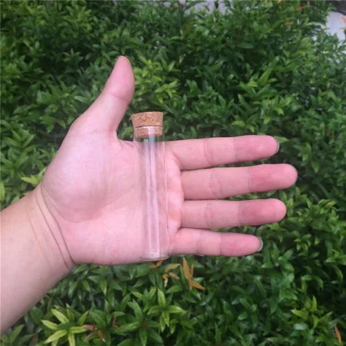Miniatura 7 de Mini botellas de 0.7 fl oz y 0.866 x 3.543 in, tubo de ensayo de vidrio, almacenamiento para azafrán, arena dulce, líquida, regalo de alimentos