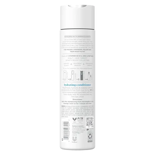 Miniatura 2 de Dove Density Boost Acondicionador Hidratante Terapia para el Cuero Cabelludo para Cabello Seco, con Vitamina B3, Zinc y 0% Sulfatos, 9.25 oz