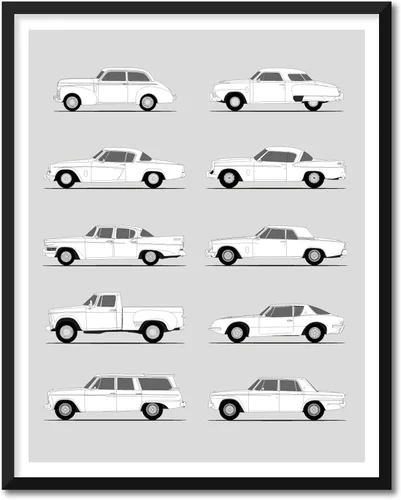 Miniatura 52 de Idea Network Póster hecho a mano compatible con Chevy impreso, arte de pared, decoración hecha a mano de lo mejor de las generaciones de Chevy