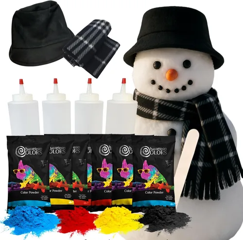 Miniatura 7 de Kit de Pintura de Nieve Chameleon Colors - Paquete de 10 - 5 Colores Vibrantes - 5 Botellas de Pulverización - Kit de Arte y Manualidades