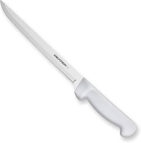 Miniatura 7 de Dexter-Russell Cuchillo de filete estrecho de 7 pulgadas – P94812, hoja de acero inoxidable con alto contenido de carbono, mango de polipropileno