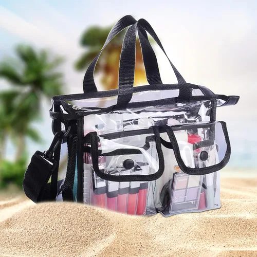 Miniatura 7 de Bolsa de cosméticos transparente, Claro, Moderno