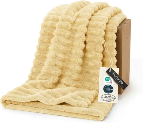 Miniatura 11 de Bedsure GentleSoft - Manta de forro polar azul para sofá, mantas suaves y acogedoras para mujer, lindas mantas pequeñas para niñas, azul claro, 108