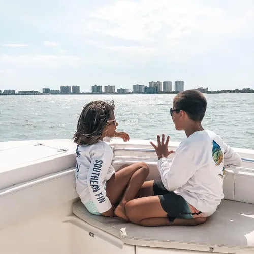 Miniatura 4 de Southern Fin Apparel Camisa de pesca juvenil para niños y niñas manga larga UV
