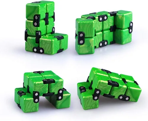 Miniatura 4 de QIYI - Pequeño elefante dorado actualizado juguete Infinity Cube Fidget, genial Mini Gadget, el mejor para aliviar el estrés y la ansiedad y matar