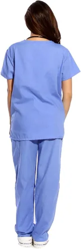 Miniatura 3 de Just Love uniforme médico con cuello en V para mujer