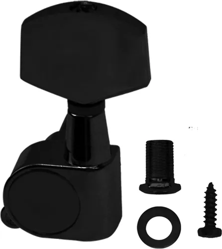 Miniatura 3 de 6 clavijas de afinación de guitarra Yootones cerradas, afinadores cerrados, cabezales de teclas de afinador 3L3R, compatibles con guitarra eléctrica