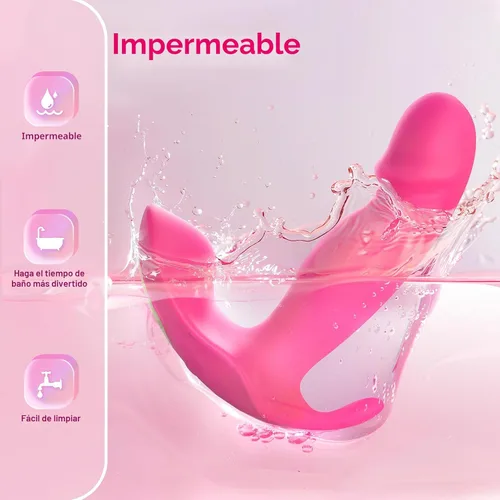 Miniatura 5 de Vibradores de punto G portátil, juguetes sexuales para adultos para mujeres u hombres, mini vibrador de control remoto con aplicación con 10 modos