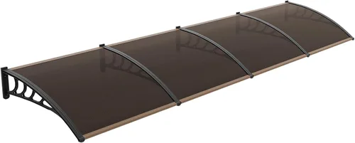Miniatura 19 de VINGLI Toldo para Ventana Toldo para Puerta Exterior, 30" x 40" Toldos para Puertas Cubierta de Policarbonato Toldo para Puerta de Patio Protección