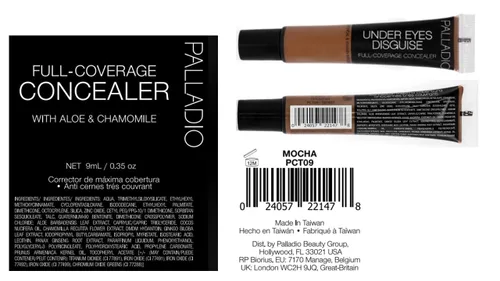 Miniatura 9 de Palladio Corrector de cobertura completa - Fórmula cremosa para rostro y debajo de los ojos, disfraza ojeras, manchas, líneas finas, unifica el tono