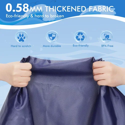 Miniatura 3 de YAUNGEL Alfombra de agua antideslizante grande de 97 pulgadas para niños pequeños, diversión al aire libre en el patio trasero, para perros