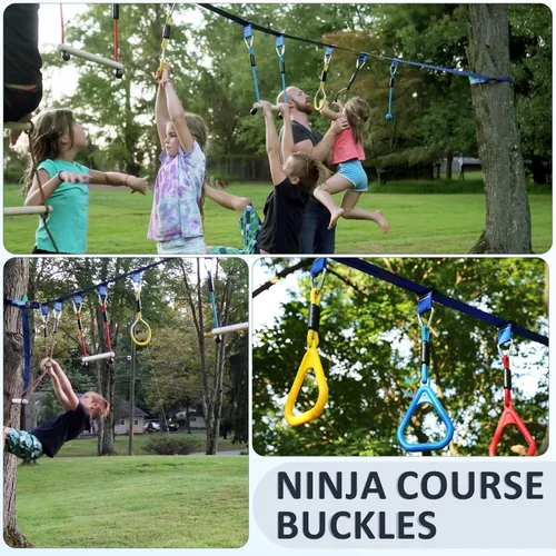 Miniatura 2 de Accesorios para el curso de obstáculos Ninja Warrior, nueva hebilla para eslingas de 2" de ancho, eslinga sin desgarros