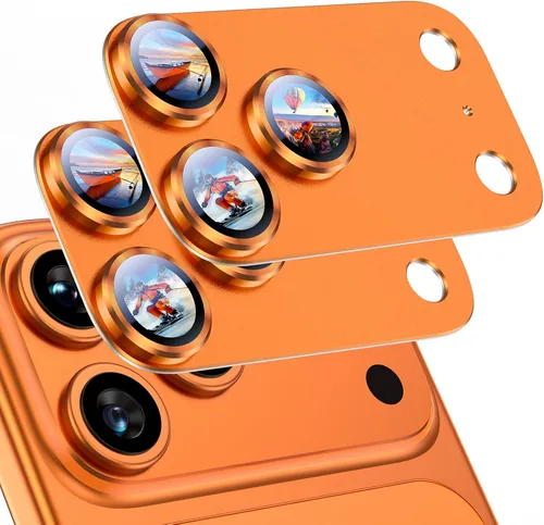 Miniatura 54 de Uyiton Compatible con iPhone 17 Pro Protector de Lente de Cámara - [No Fácil de Romper][Fuerte Adsorción][Compatible con Fundas] Cubierta de Titanio