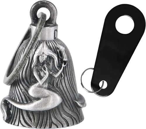 Miniatura 8 de Dream Apparel Campana de motocicleta Guardian Angel Drive Away Gremlin, campana de motociclista para hombres y mujeres, regalo de buena suerte