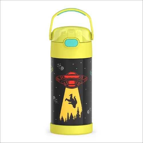 Miniatura 8 de THERMOS FUNTAINER - Botella de acero inoxidable con aislamiento al vacío y sorbete, capacidad de 12 onzas, para niños, azul Azul marino